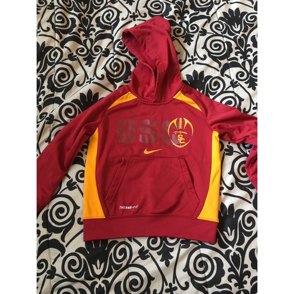 Kids USC Nike Thermal Sweater